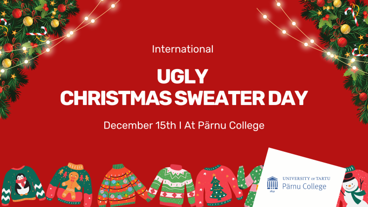 Ugly Christmas Sweatshirt Day at Pärnu College